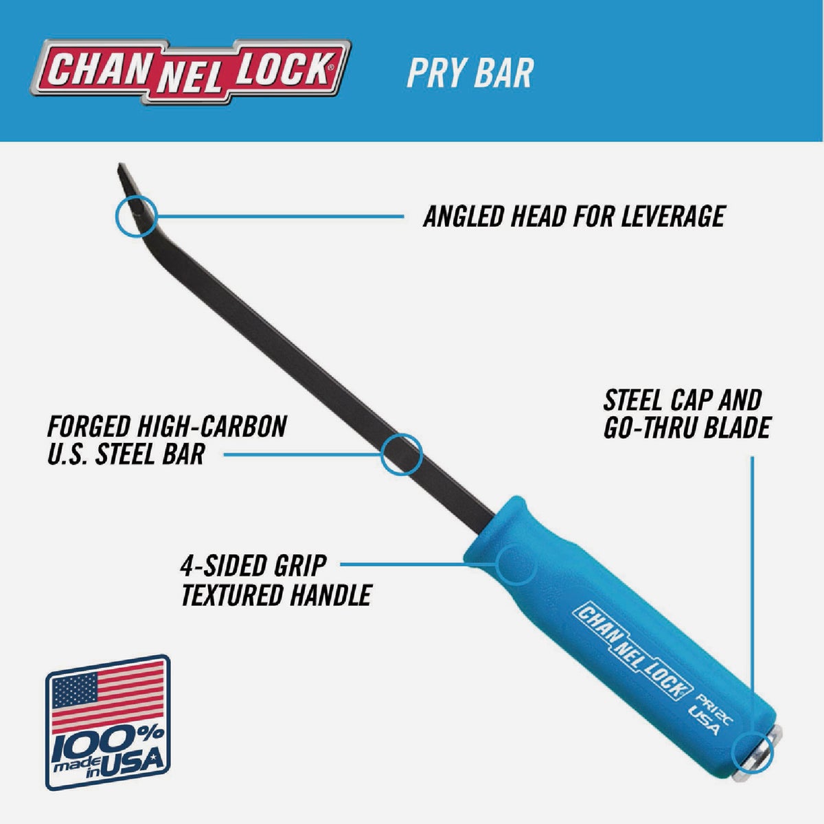 Channellock 17 In. Professional Pry Bar Image 3
