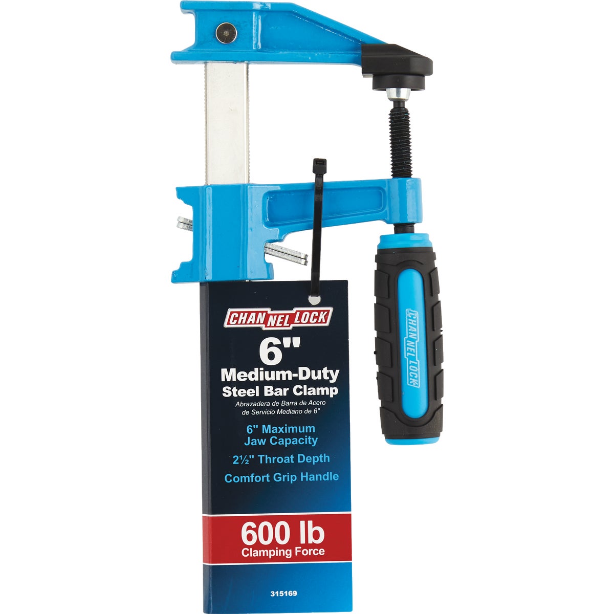 Channellock 6 In. Medium-Duty Steel Bar Clamp