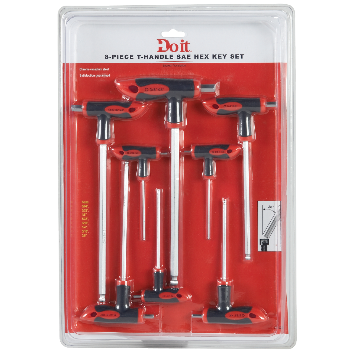 Do it Standard T-Handle Hex Key Set, 8-Piece Image 2