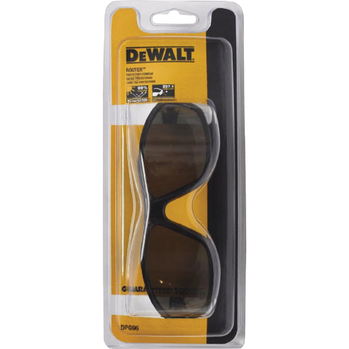 DEWALT Router Safety Glasses with Smoke Lenses Image 2