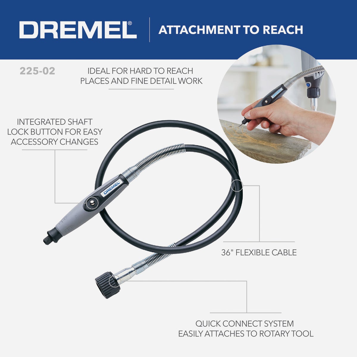 Dremel Rotary Tool Flexible Shaft Attachment Image 7