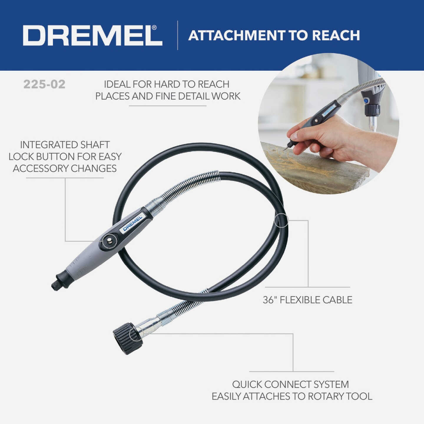 Dremel Rotary Tool Flexible Shaft Attachment Image 7