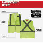 Milwaukee Class 2 High Visibility Yellow Mesh One Pocket Safety Vest, S/M Image 2