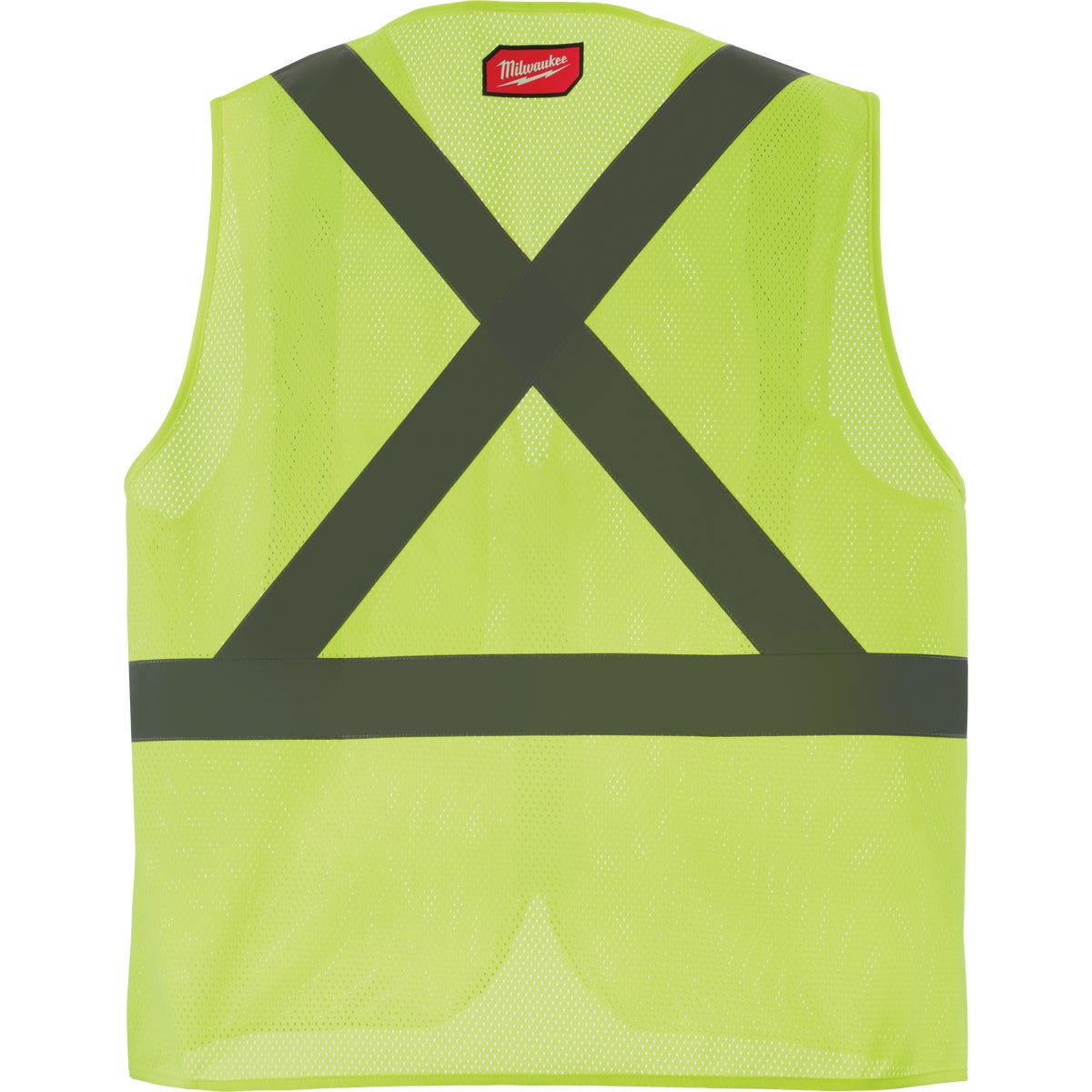 Milwaukee Class 2 High Visibility Yellow Mesh One Pocket Safety Vest, S/M Image 6