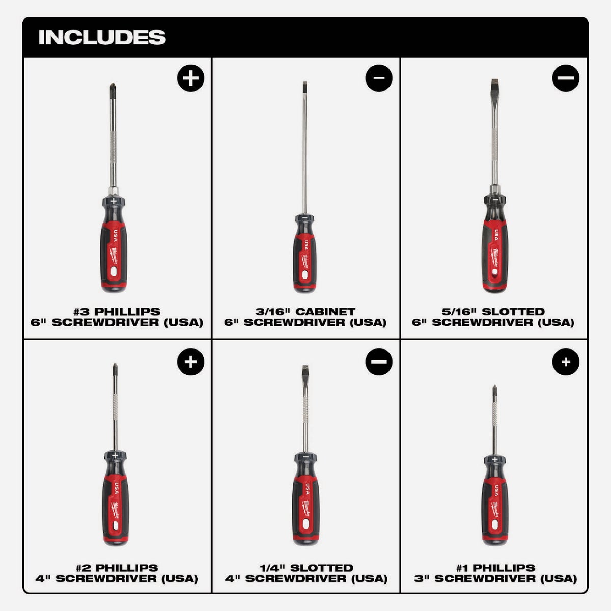 Milwaukee Cushion Grip Screwdriver Set (6-Piece) Image 4