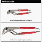 Milwaukee 6 In. and 10 In. Comfort Grip Ream & Punch Straight Jaw Plier Set (2-Piece) Image 3