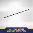 Irwin WeldTec 1/2 In. x 17 In. Quick Change Ship Auger Bit Image 3