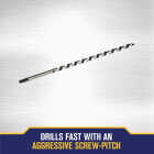 Irwin WeldTec 5/8 In. x 17 In. Quick Change Ship Auger Bit Image 4