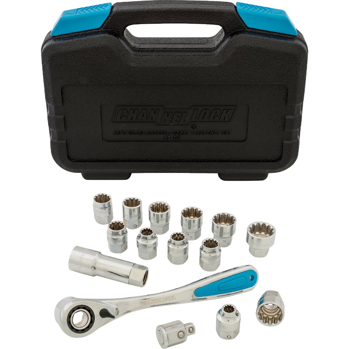 Channellock Standard/Metric 3/8 In. Ultra Access Socket & Ratchet Set (16-Piece) Image 5