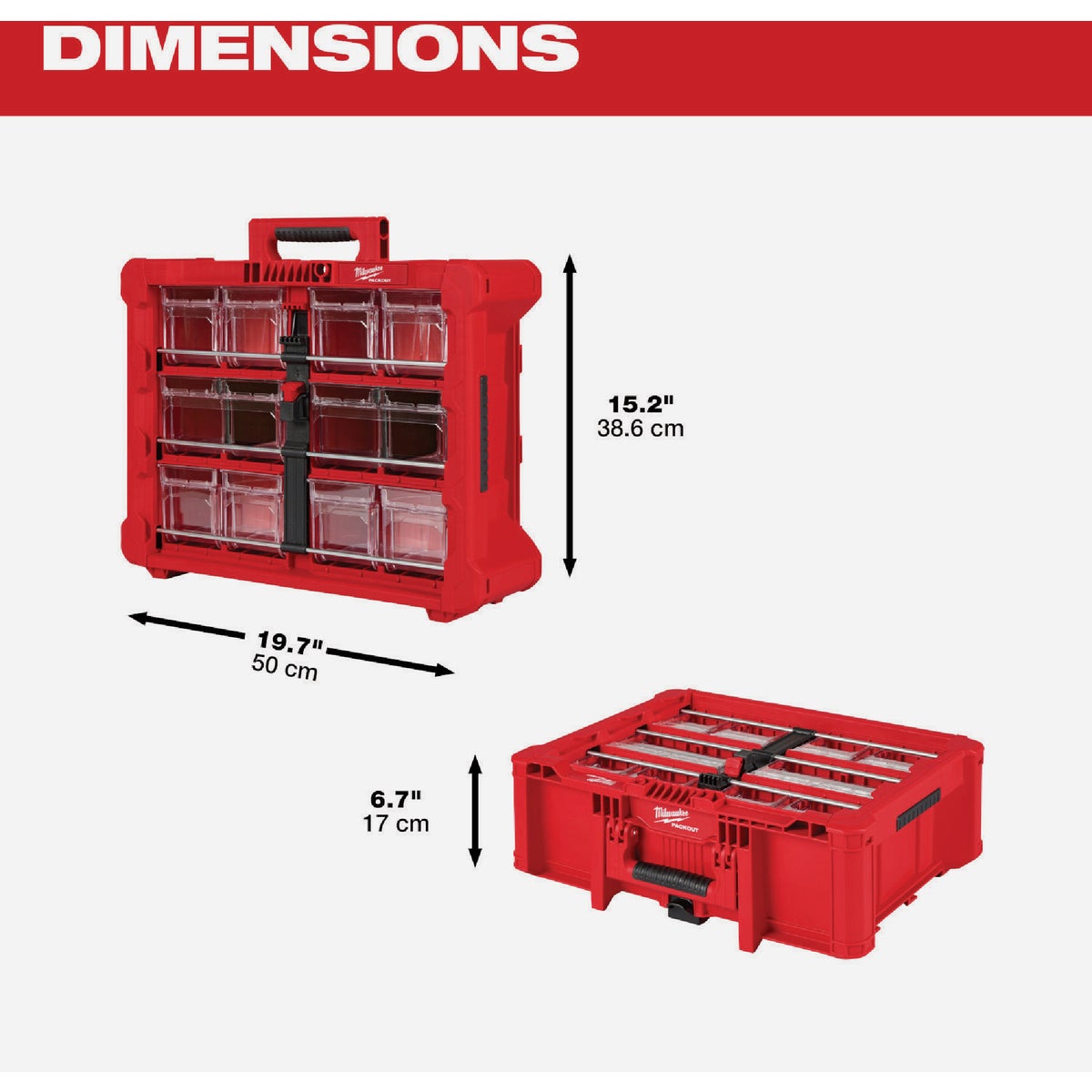 Milwaukee PACKOUT Tilt Bin Organizer Image 3