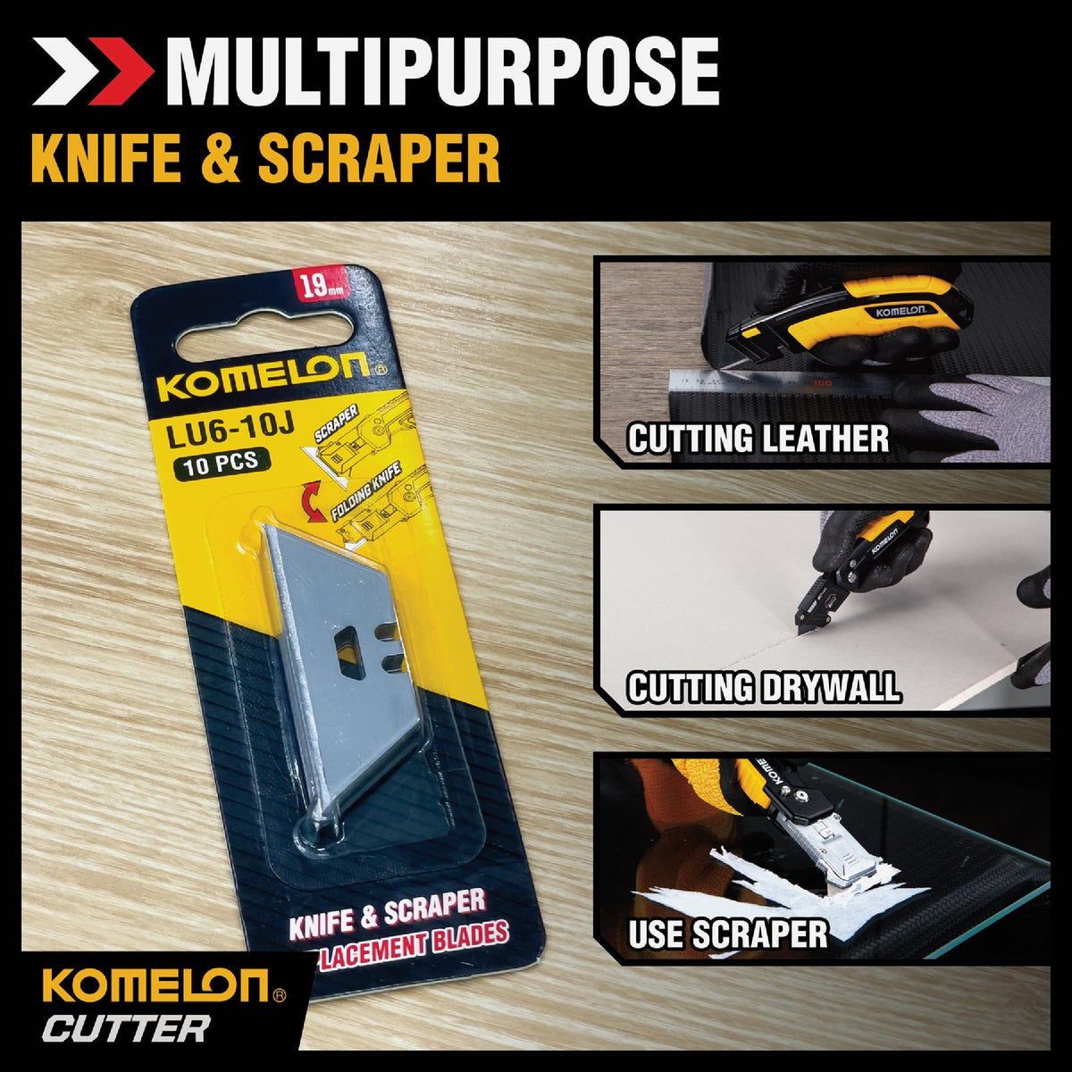 Komelon Utility/Scraper Knife Blade (10-Pack) Image 2