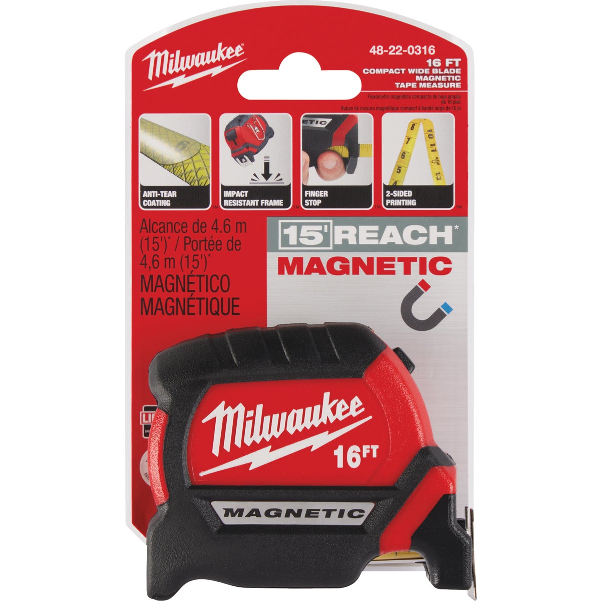 Milwaukee 16 Ft. Magnetic Tape Measure Image 5