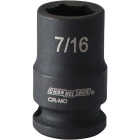 Channellock 3/8 In. Drive 7/16 In. 6-Point Shallow Standard Impact Socket Image 1