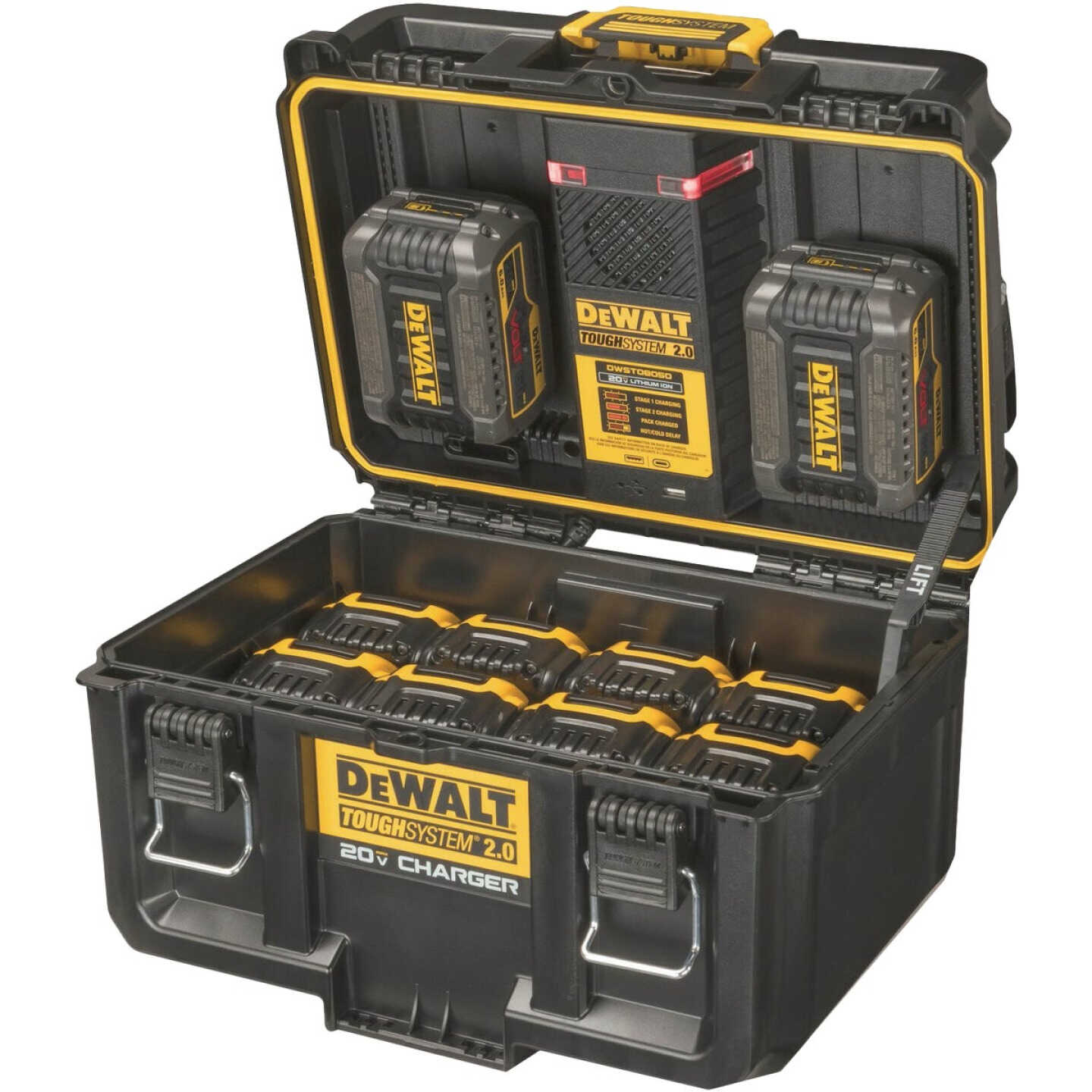 DEWALT ToughSystem 2.0 20V Lithium-Ion Battery Dual Port Charger Box Image 6