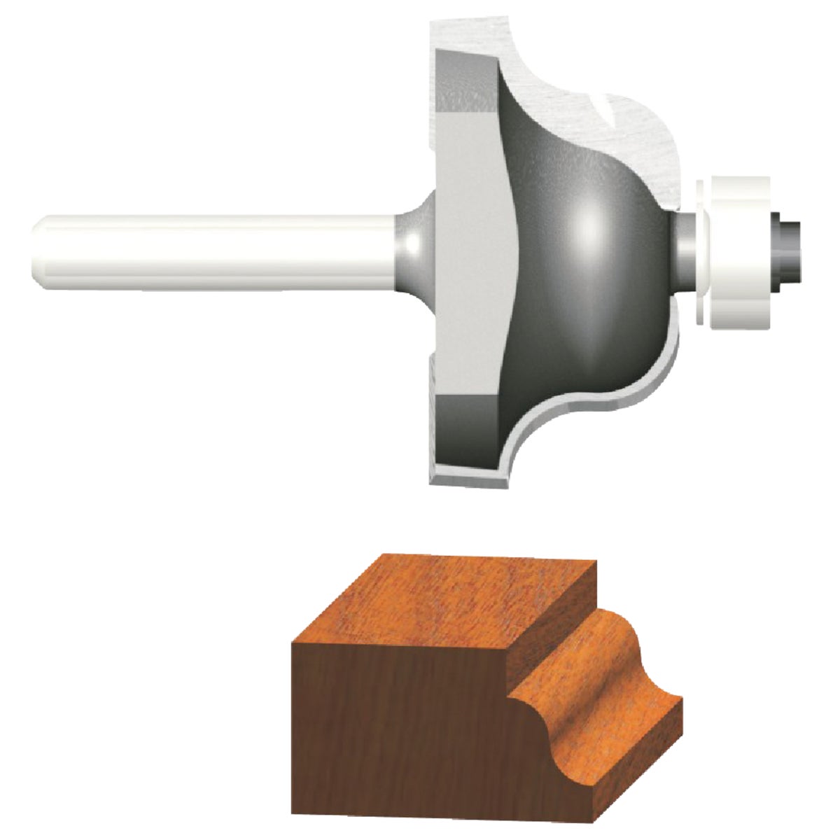 Vermont American Roman Carbide Tip 1/4 In. Ogee Bit Image 3