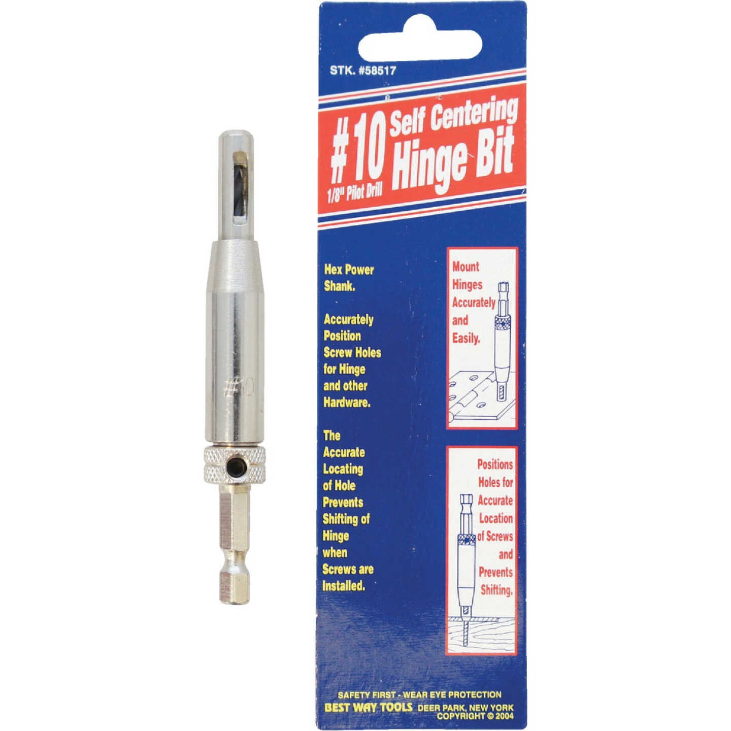 Best Way Tools #10 1/8 In. Hinge Drill Bit Image 1