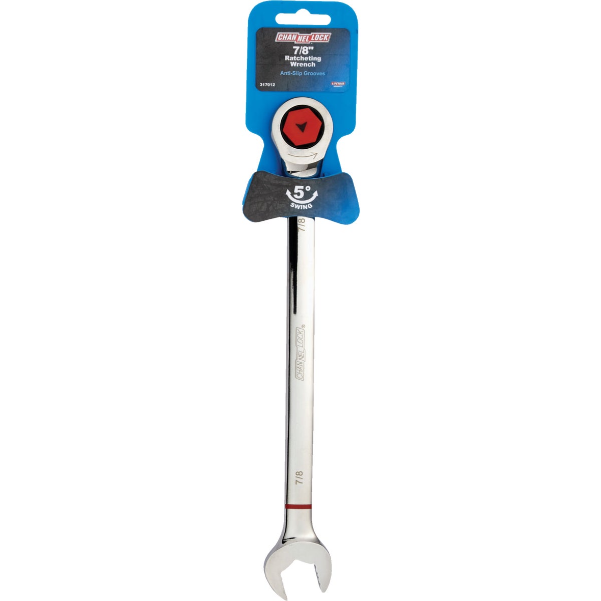 Channellock Standard 7/8 In. 12-Point Ratcheting Combination Wrench Image 2