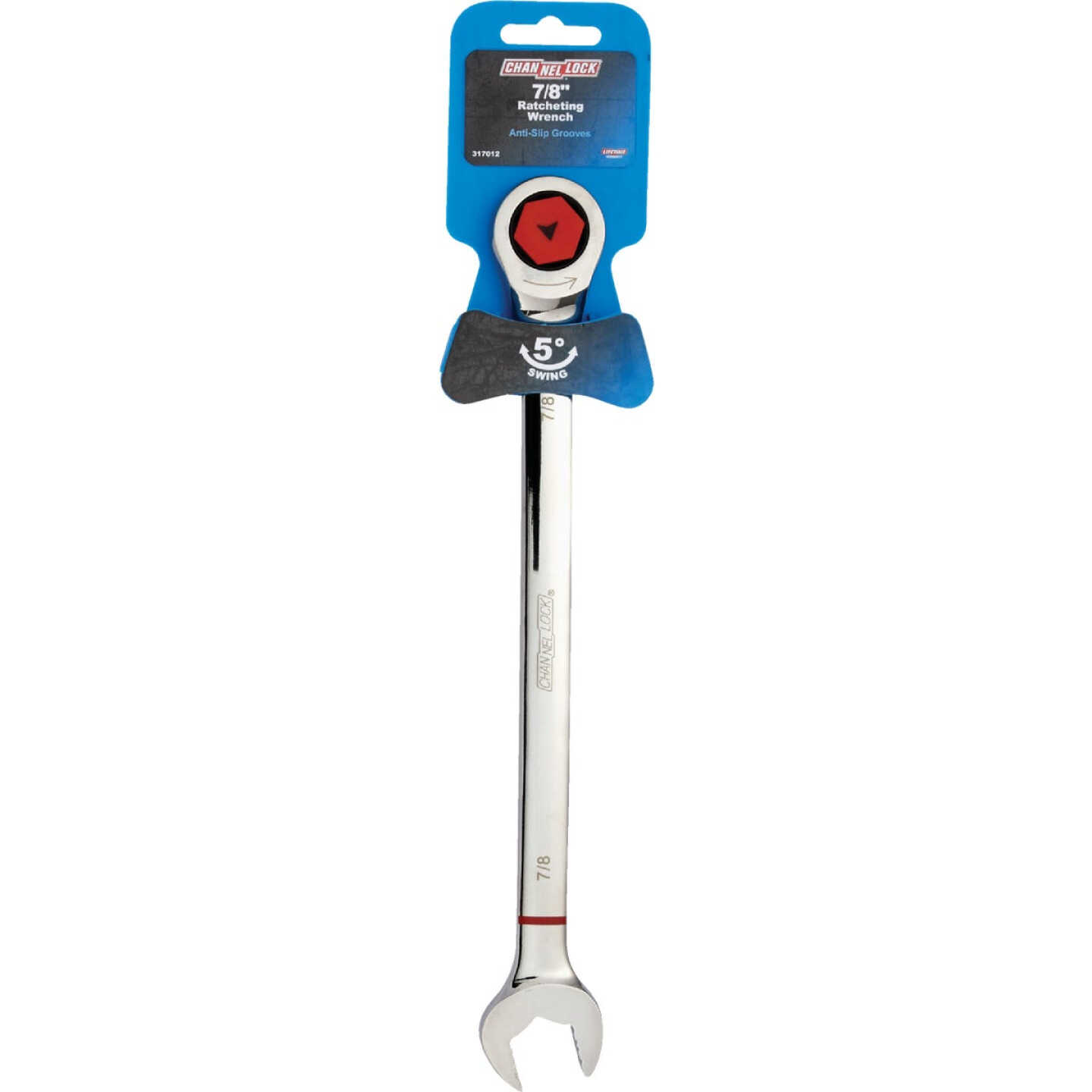 Channellock Standard 7/8 In. 12-Point Ratcheting Combination Wrench Image 2