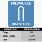 Milwaukee 1-3/4 In. 9 Ga. Galvanized Barbed Collated Fence Staple (960-Count) Image 4