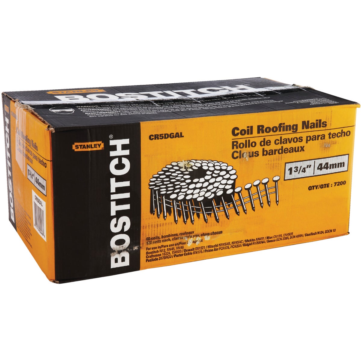 Bostitch 1-3/4 In. x 0.120 In. 15 Degree Wire Weld Galvanized Coil Roofing Nail (7200 Ct.) Image 2
