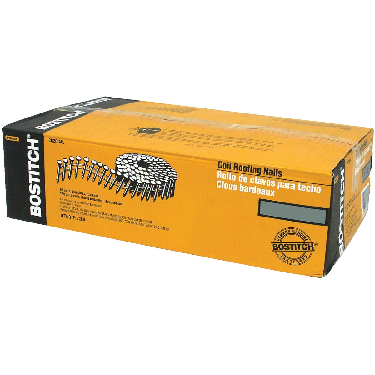 Bostitch 7/8 In. x 0.120 In. 15 Degree Wire Weld Galvanized Coil Roofing Nail (7200 Ct.)