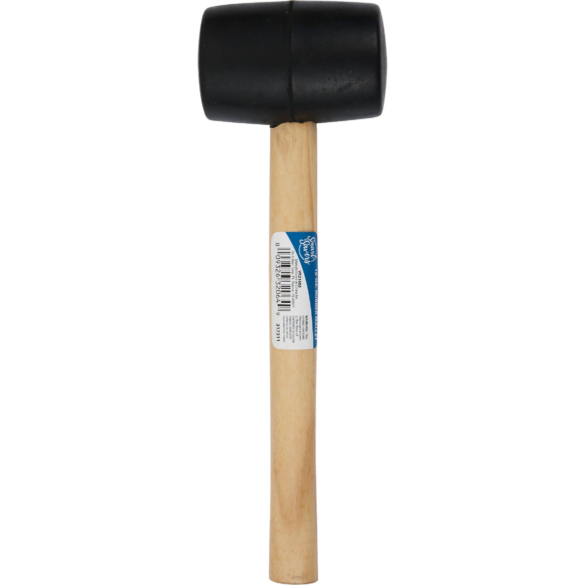 Smart Savers 16 Oz. Rubber Mallet with Wood Handle Image 2