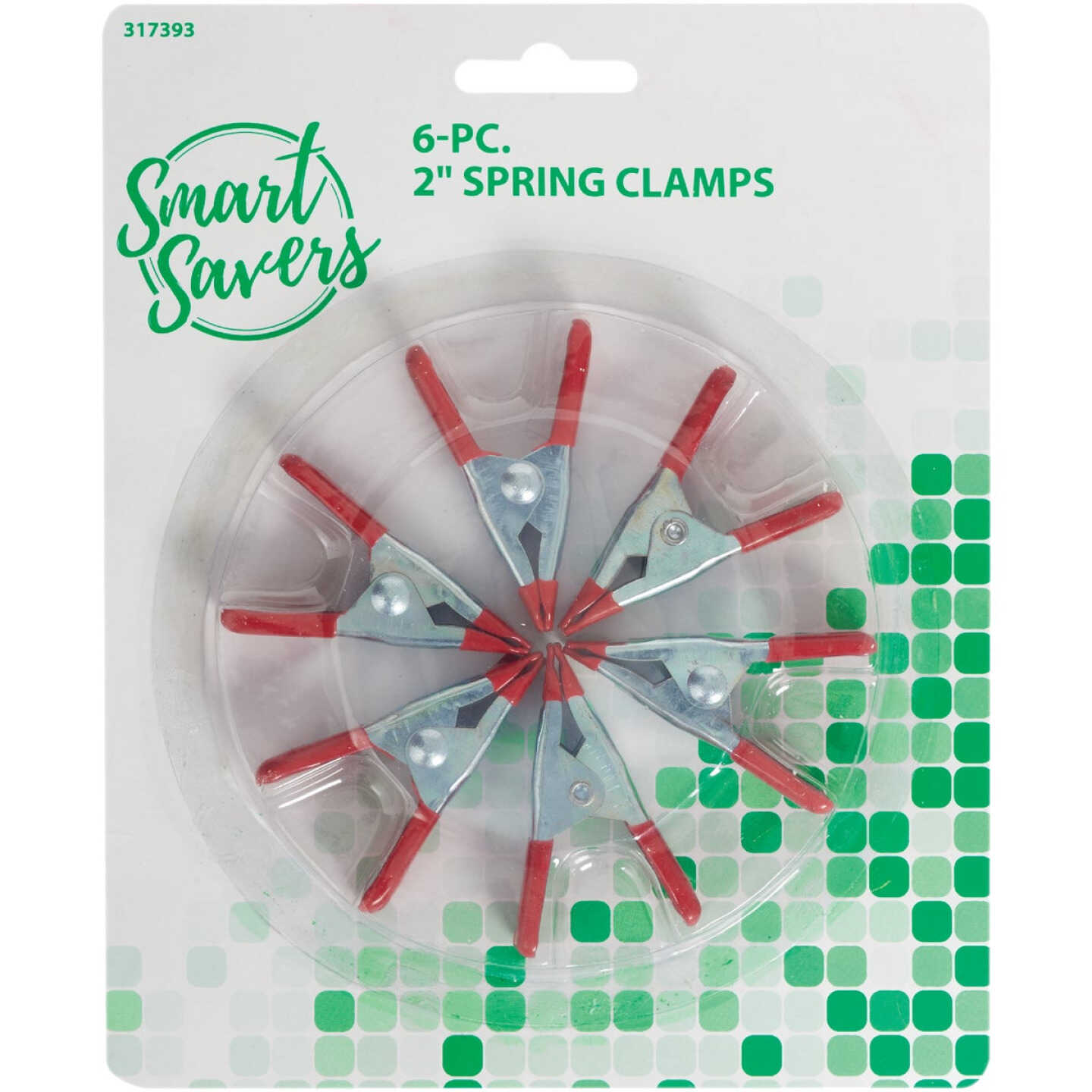Smart Savers 2 In. Metal Spring Clamp Set (6-Piece) Image 1