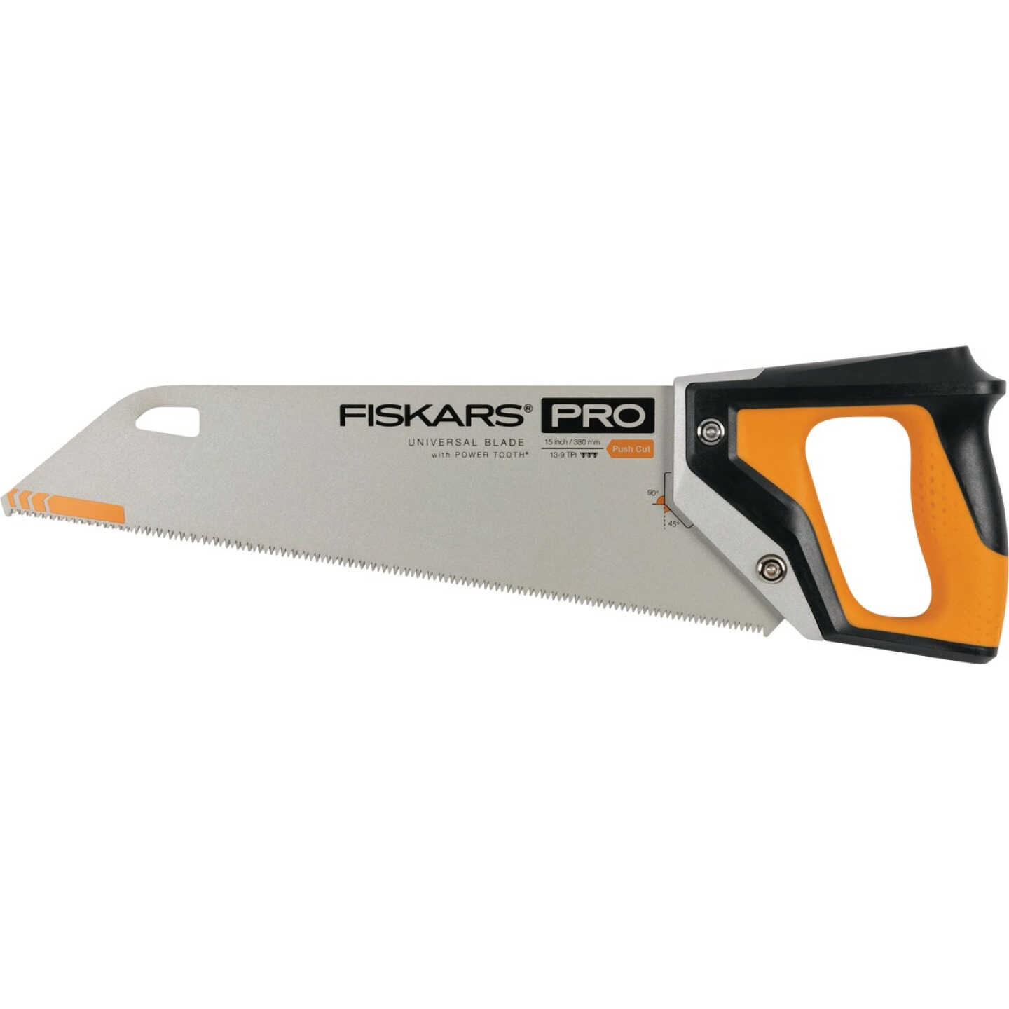 Fiskars Pro POWER TOOTH 15 In. L Blade Metal Handle Hand Saw with Sheath Image 1