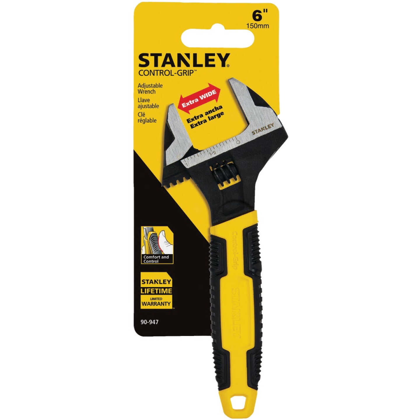 Stanley MaxSteel 6 In. Adjustable Wrench Image 2