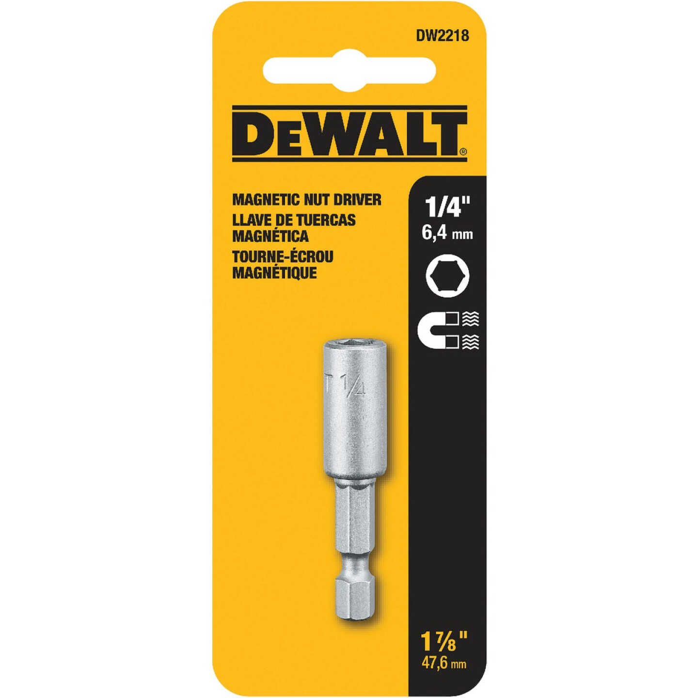 DEWALT 1/4 In. x 1-7/8 In. Magnetic Nutdriver Bit Image 2