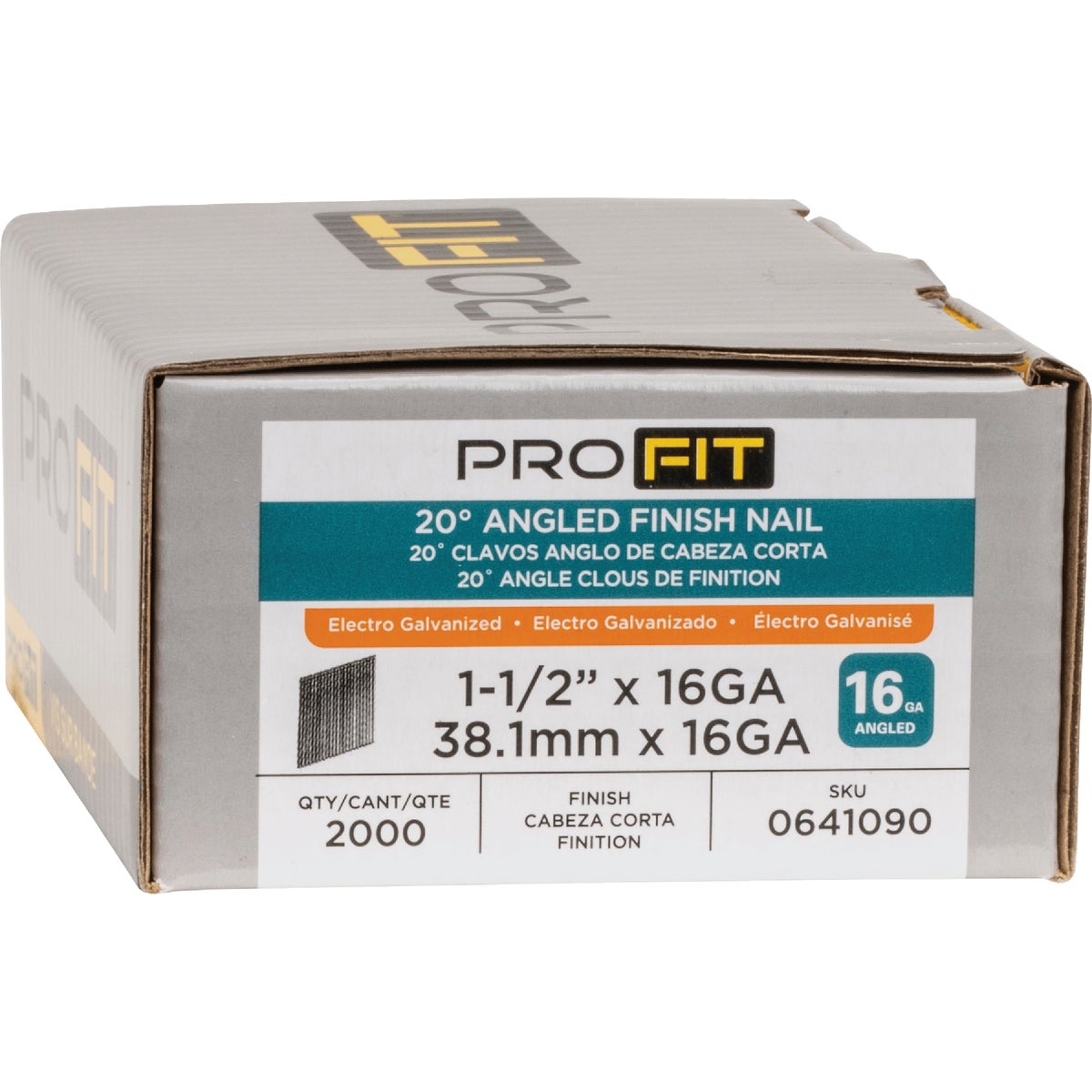 Pro-Fit 1-1/2 In. 16 Gauge Electro Galvanized 20 Degree Angled Finish Nail (2000 Ct.) Image 2