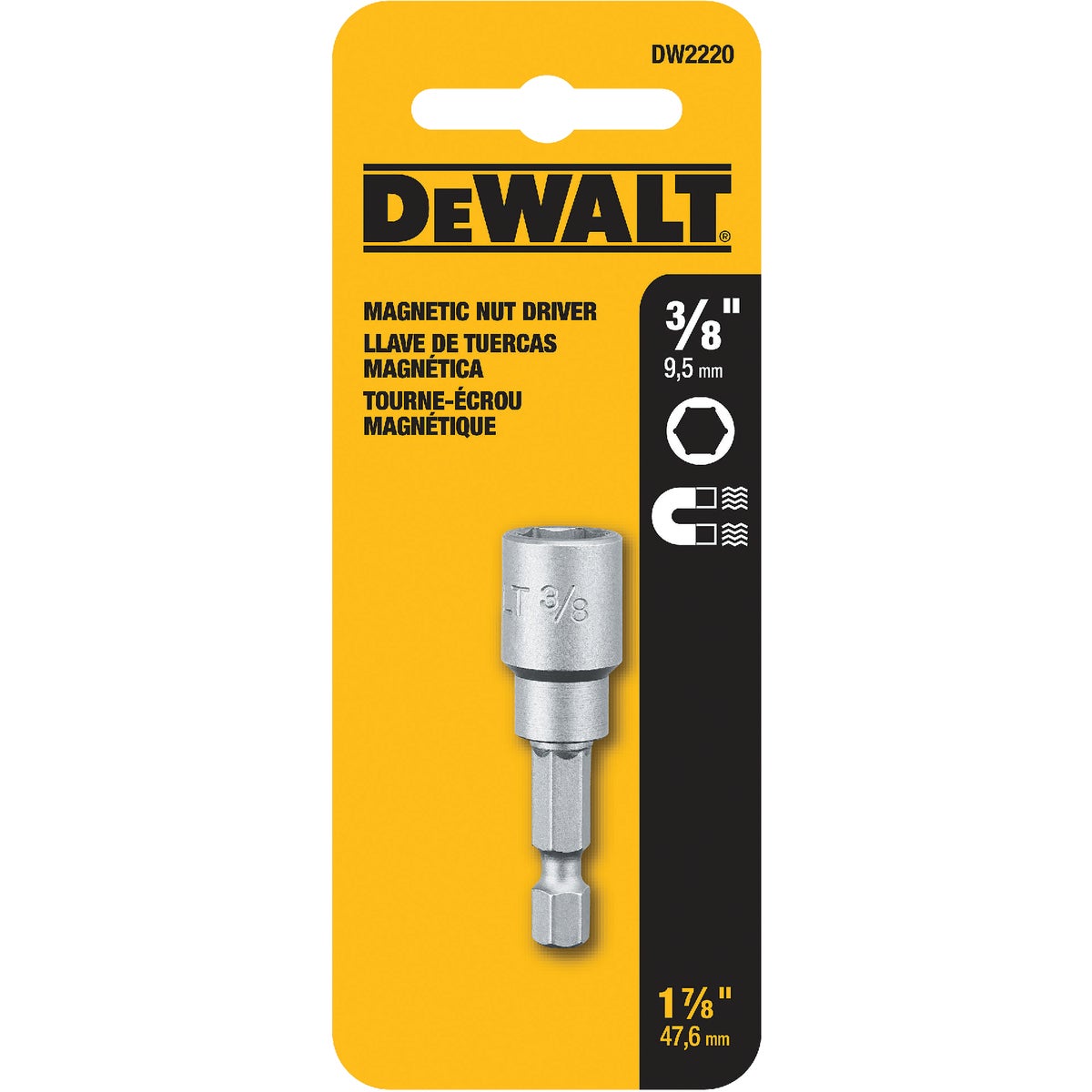 DEWALT 3/8 In. x 1-7/8 In. Magnetic Nutdriver Bit Image 2