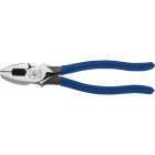 Klein 9-1/4 In. High-Leverage Fish Tape Pulling Linesman Pliers Image 1