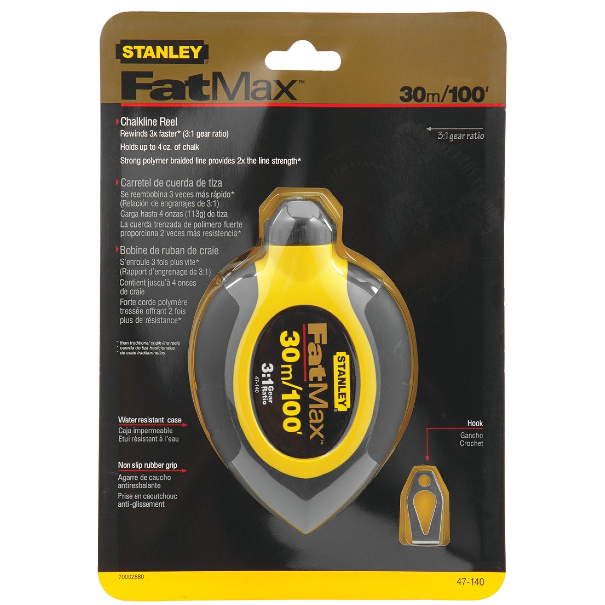 Stanley FatMax 100 Ft. Chalk Line Reel Image 2