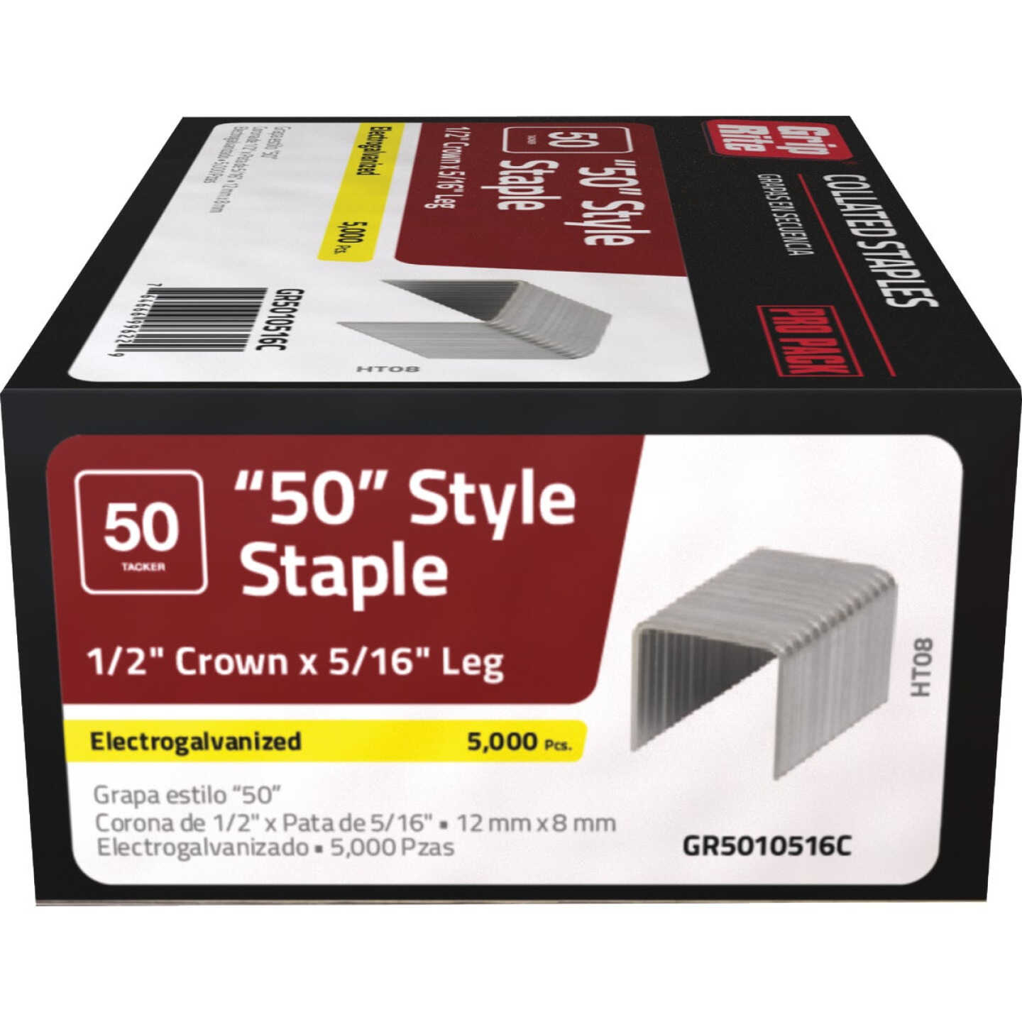 Grip-Rite No. 6 Hammer Tacker Staple, 5/16 In. (5000-Count) Image 3