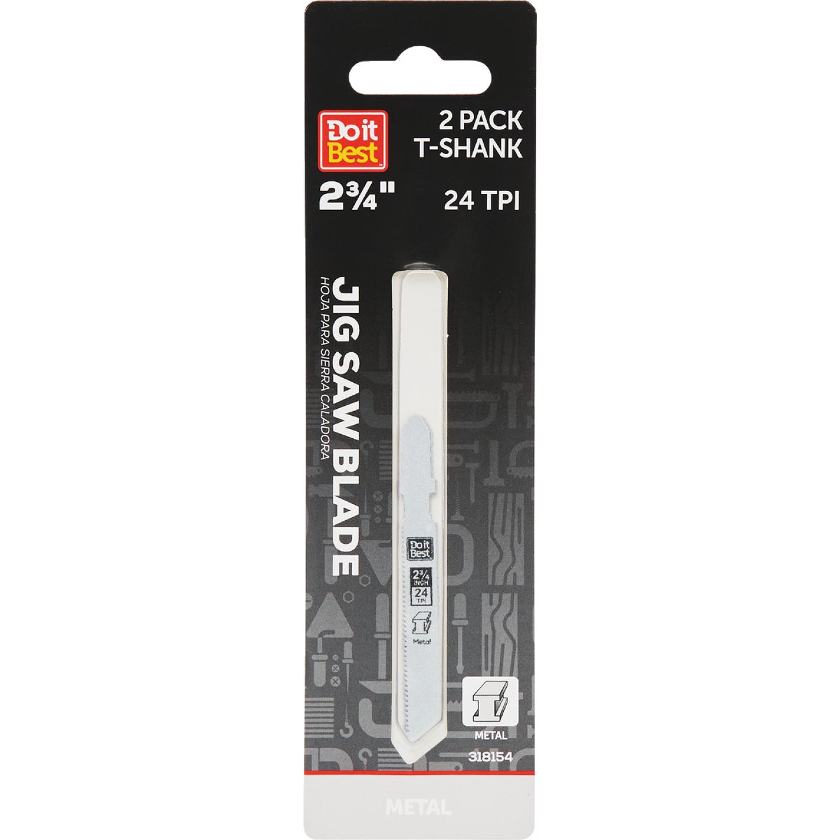 Do it Best T-Shank 2-3/4 In. 24 TPI Metal Cutting Jigsaw Blade (2-Pack)