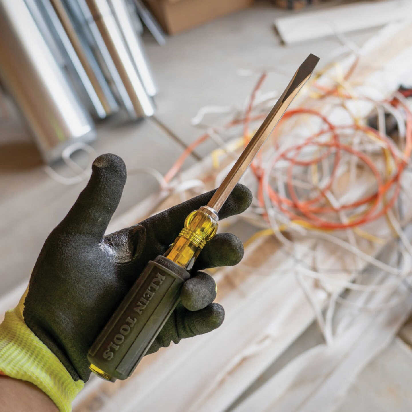 Klein 5/16 In. x 6 In. Square Shank Keystone Slotted Screwdriver Image 2