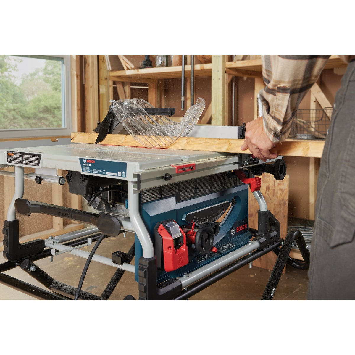 Bosch 15-Amp 10 In. Job Site Table Saw with Gravity-Rise Wheeled Stand Image 2