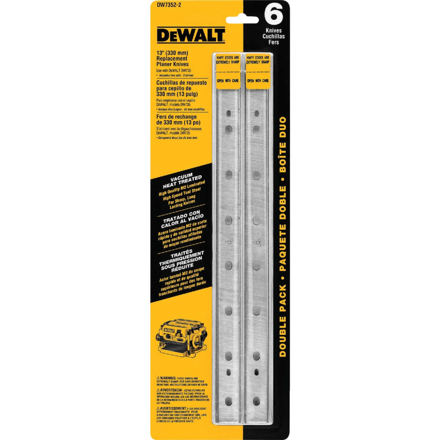 DEWALT 13 In. High Speed Steel Planer Blade (3-Pack) Image 2