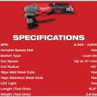 Milwaukee M12 FUEL 16 ga Scroll Shear Image 6