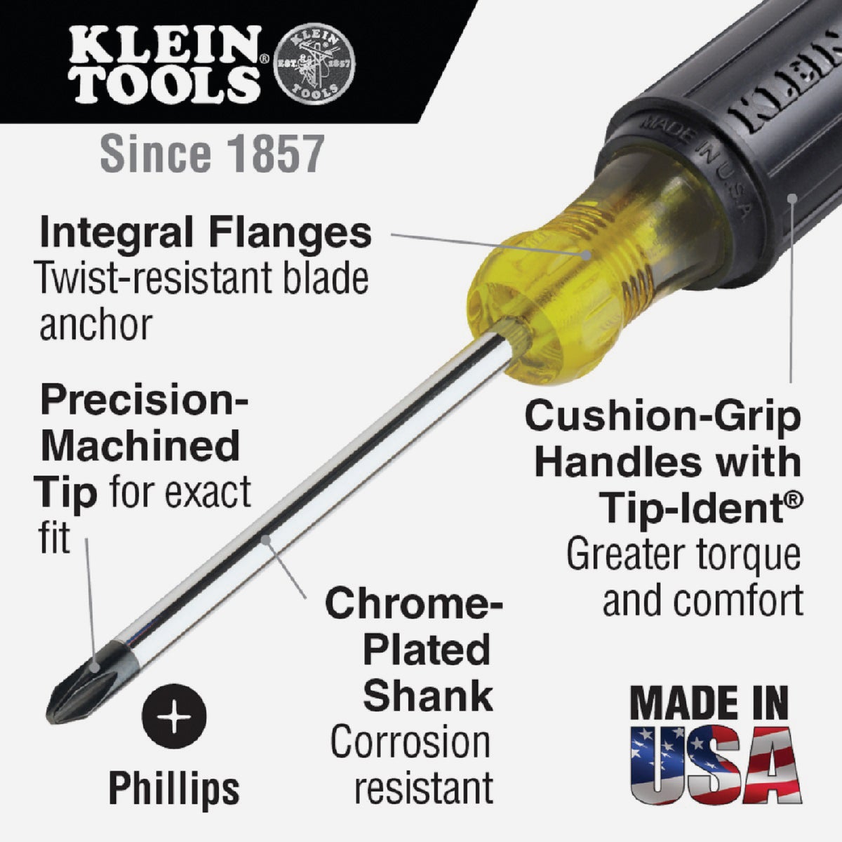 Klein #1 x 3 In. Phillips Screwdriver Image 2