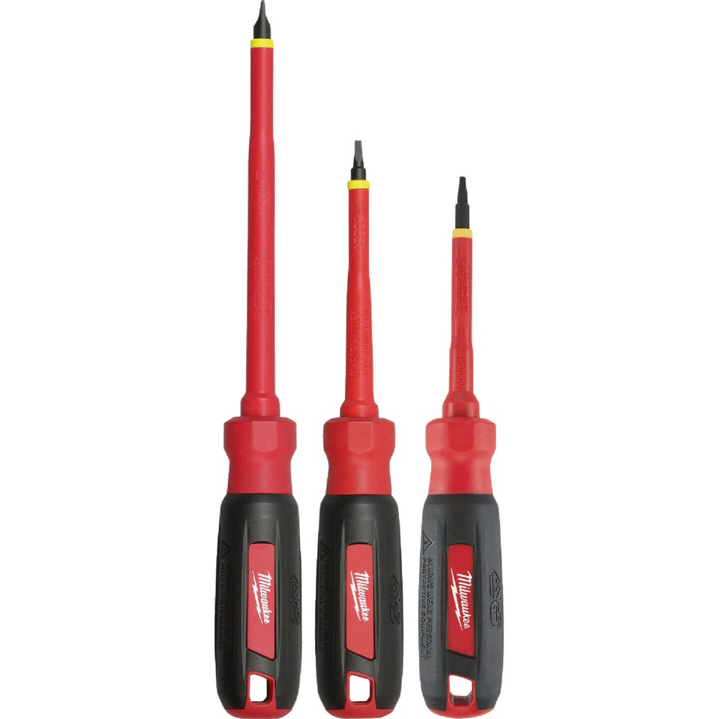 Milwaukee 1000V Insulated Screwdriver Set (3-Piece) Image 1