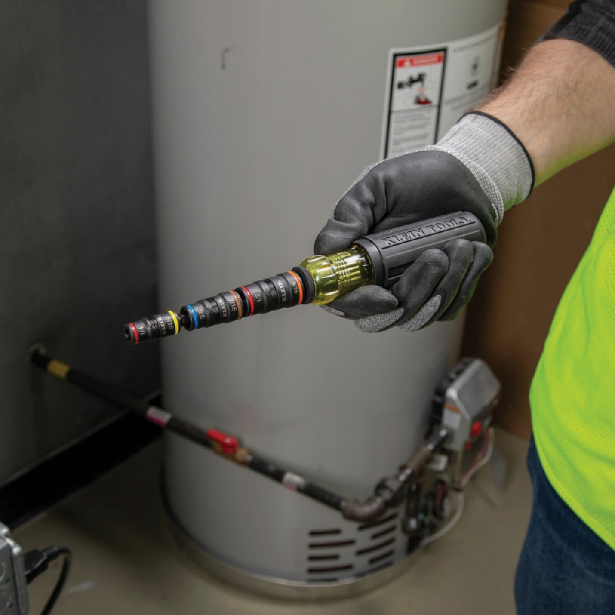 Klein Standard 7-In-1 Impact Rated Flip Multi-Nut Driver with 3-3/4 In. Shank Image 4