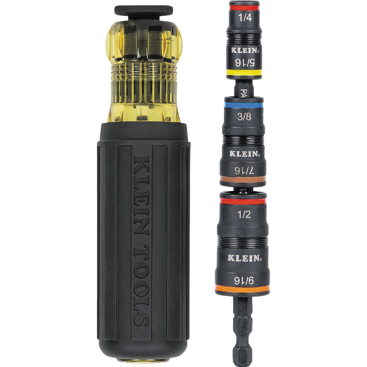 Klein Standard 7-In-1 Impact Rated Flip Multi-Nut Driver with 3-3/4 In. Shank