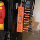 Railer 10-Hole Bitrail Orange Bit Holder Storage Organizer with Carabiner Image 3