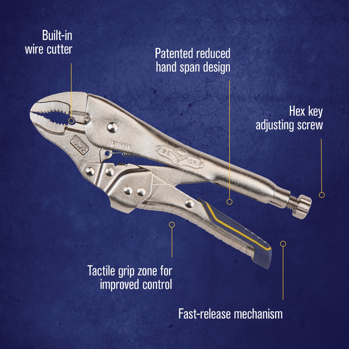 Irwin Vise-Grip Fast Release 10 In. Curved Jaw Locking Pliers Image 2