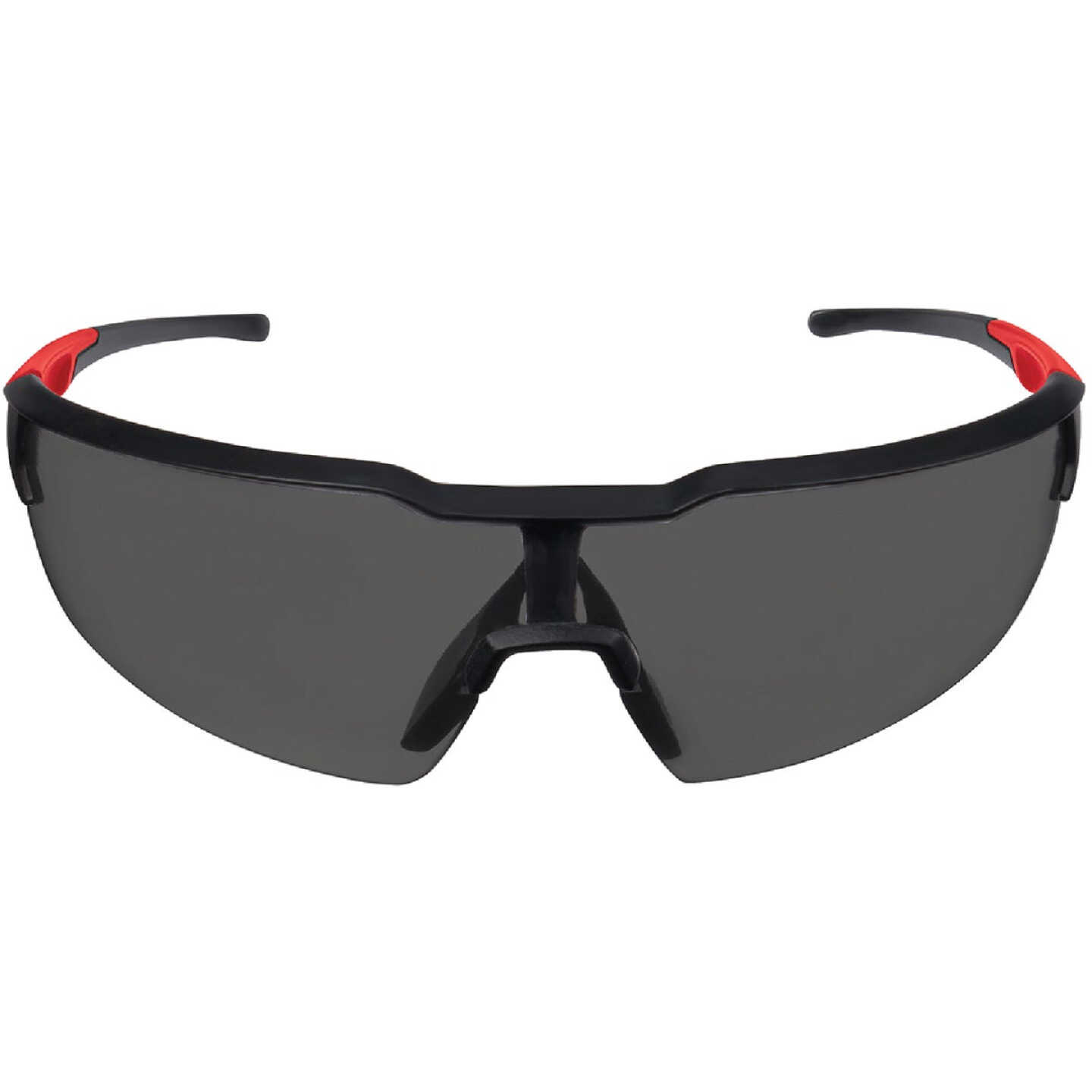 Milwaukee Red & Black Frame Safety Glasses with Tinted Fog-Free Lenses Image 4