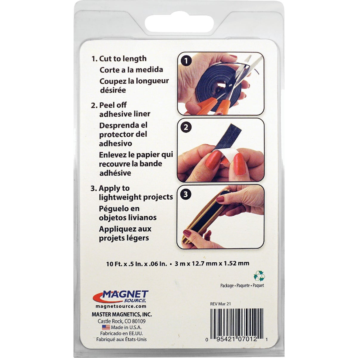 Master Magnetics 10 Ft. x 1/2 in. Magnetic Tape Image 7