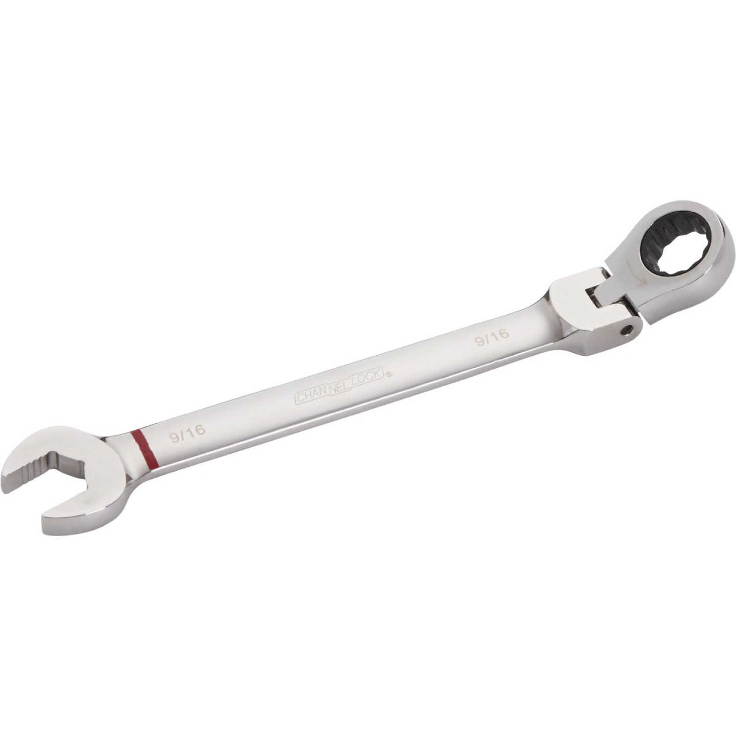 Channellock Standard 9/16 In. 12-Point Ratcheting Flex-Head Wrench Image 1