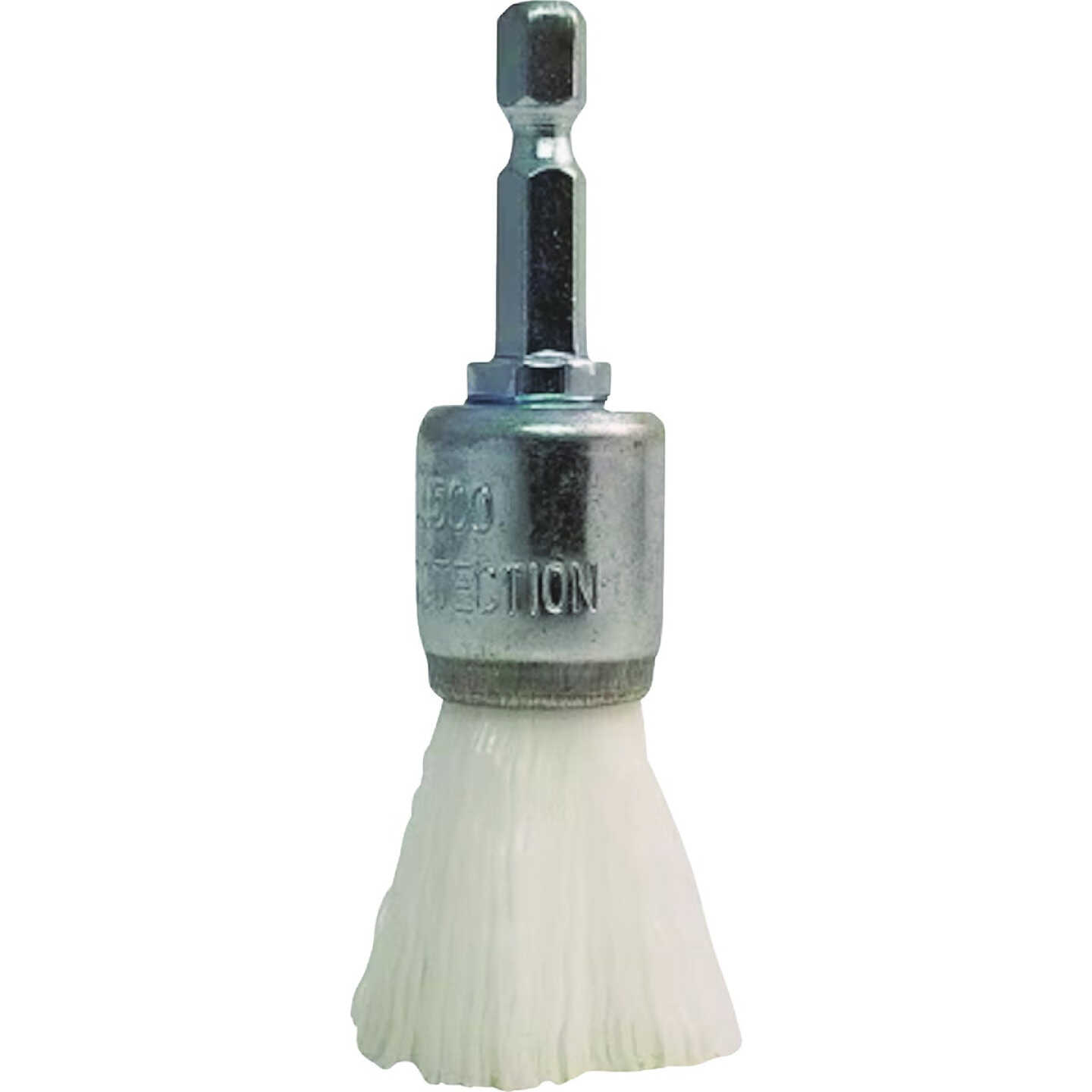 Dico Nyalox 3/4 In. White Nylon Non-Abrasive Drill-Mounted Brush Image 1
